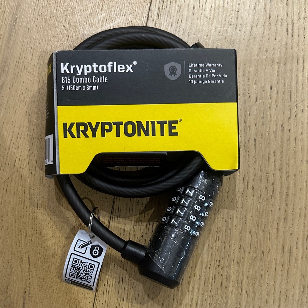 Kryptonite Black Combo Cable Lock